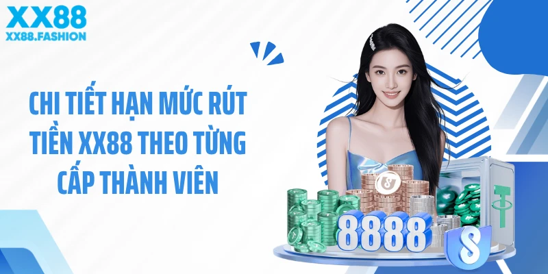 Chi tiết hạn mức rút tiền XX88 theo từng cấp thành viên